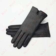 leather women split finger gloves